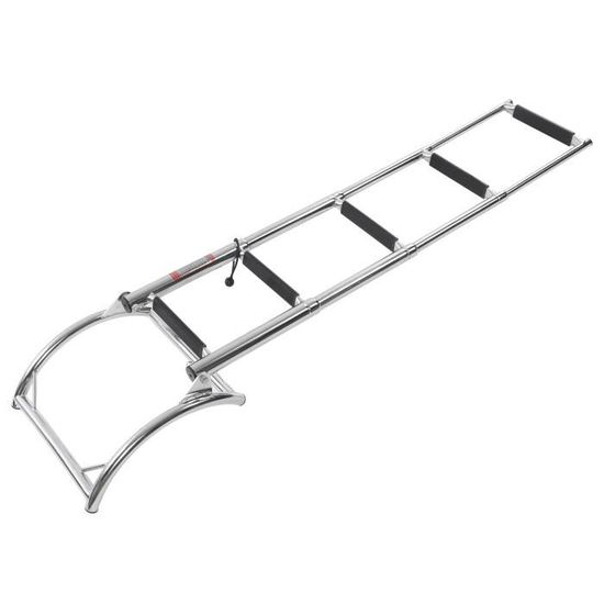 échelle Pont Natation Inox Échelle Bateau 4 Marches Liwogi - Inox Pliable Pour Piscine Et Pont échelle Marine 4 Marches Antidérapante