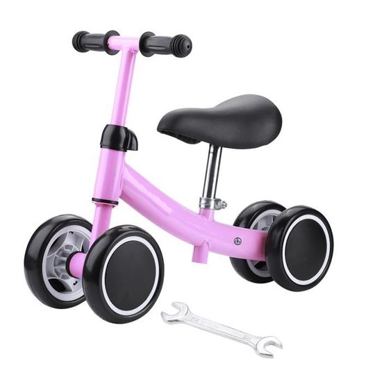 Draisienne Sans Pédales 10-36 Mois – Vélo Bébé 1-3 Ans – Pneus Larges – Freins Arrière – Pliable – Cadeau Anniversaire