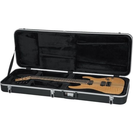 Étui Pour Guitare Basse FX F560090 - Noir, Léger Avec Mousse Polystyrène - Poche Accessoires Et Partitions