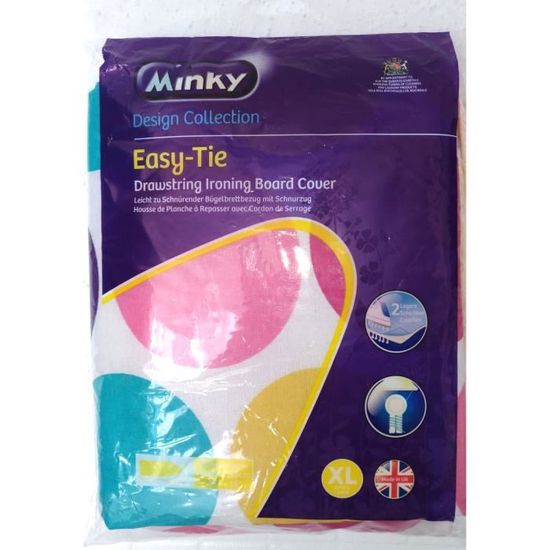 MINKY Housse de table à repasser easytie 125x45 cm Cdiscount Maison