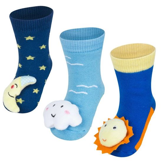 HYCLES Lot De 12 Paires Chaussettes D'Arrêt Antidérapantes Pour Enfant 1 à 10 Ans - ABS