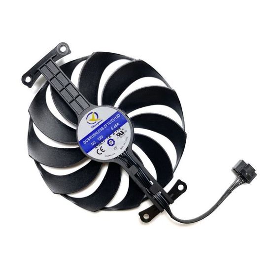 Ventilateur De Remplacement Pour Carte Graphique MSI Radeon R7950 - 75mm, 4 Broches, FD8015U12S