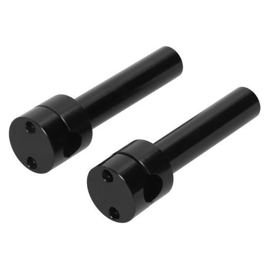 Rehausseur De Guidon Moto 7/8" (22 Mm) - Surélévation 30 Mm - Alliage Aluminium Noir - Universel
