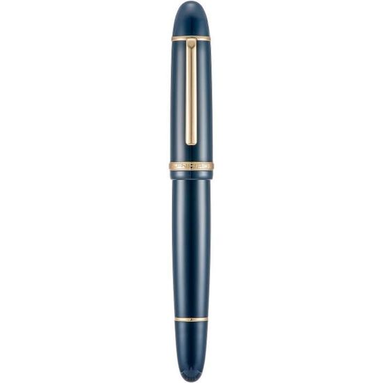 Stylo-Plume Jinhao X350 Pointe Moyenne - Corps Noir Élégant Avec Clip Doré Métal - Écriture Fluide & Confortable