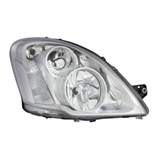 Phare Avant Droit Compatible Peugeot 207 Sport (2006+) - Projecteur H7/H1 Avec Corrector De Site - Pièce Auto