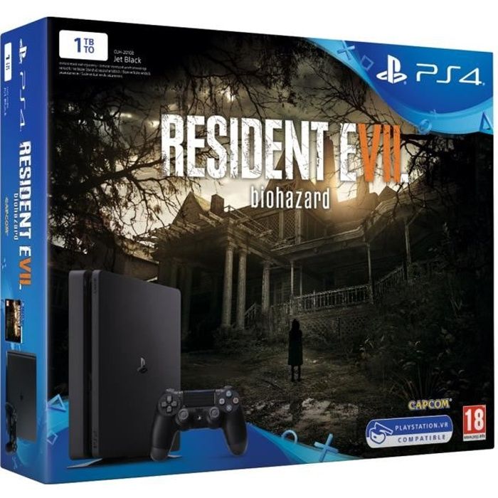 Nouvelle PS4 Slim 1 To + Resident Evil 7 Jeu PS4 et VR