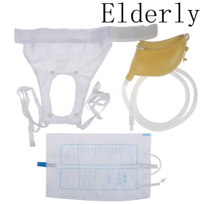 Bias&Belief Sac D'Urine Réutilisable Homme 2000ml - Collecteur Urinoir Portable Anti-Fuite Avec Ceinture