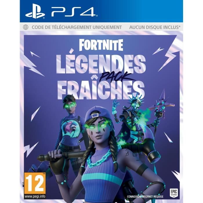 Just For Games Fortnite Pack Legendes Fraiches Jeu PS4 - Code Téléchargement