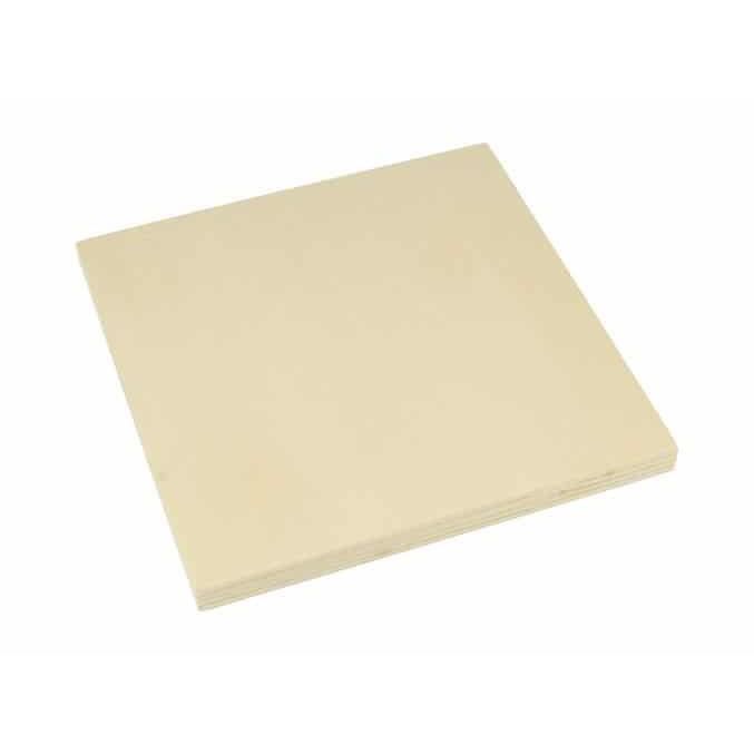 2 grandes plaques bois 15 cm - Artémio Marron