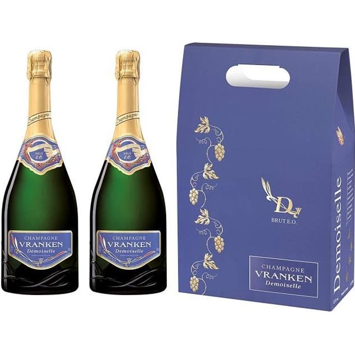 DEMOISELLE Champagne Vranken - E.O. Brut - Etui De 2 Bouteilles - 3253953001267