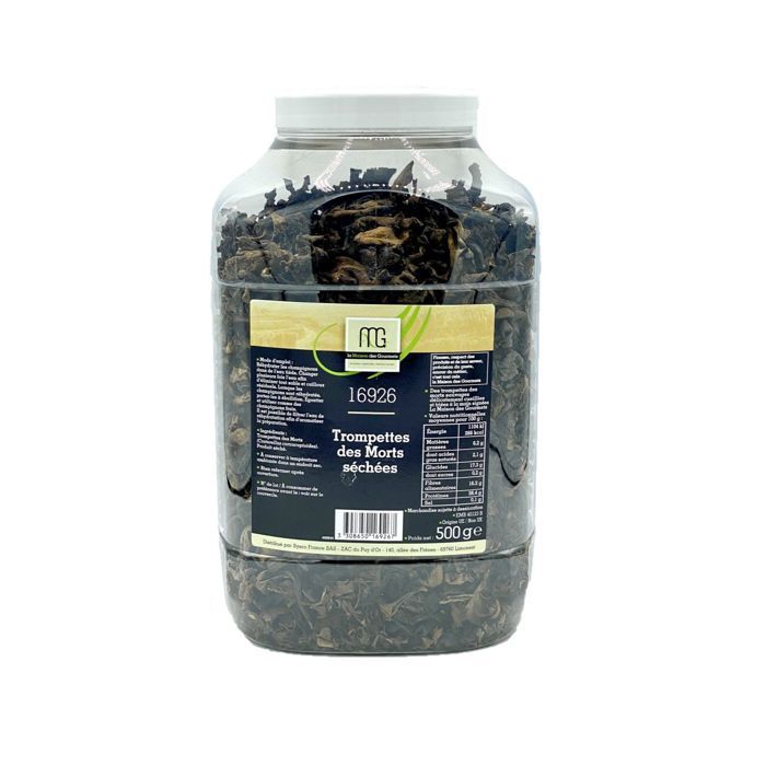 Trompettes des morts séchées - Maison des Gourmets - tubo 500g