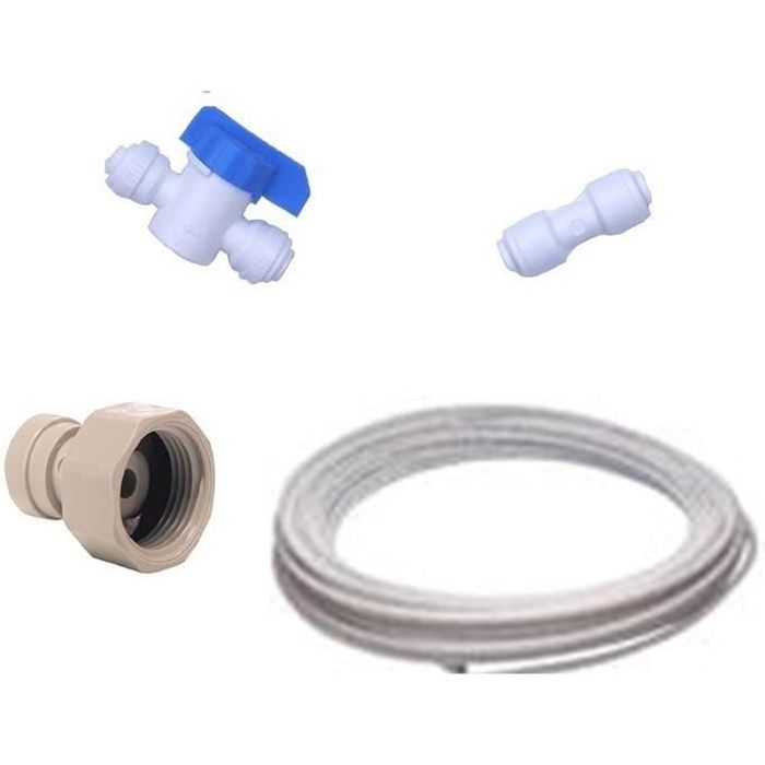 Kit de Raccordement Frigo Américain pour toutes marques de réfrigérateurs américains (raccords + tuyau): Gros électroménager