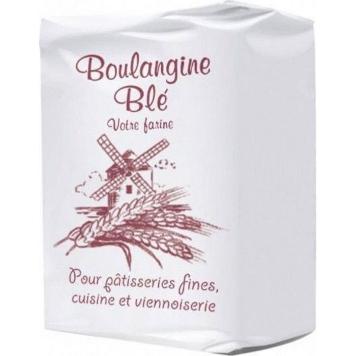 Farine de blé blanche type T45 Multi-Usage 1KG - Marque Boulangine - Origine France - 10KG (10x1KG)