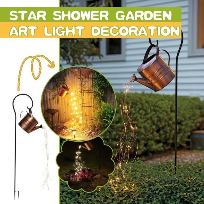 Star-Shower Jardin Art Lumière Décoration Jardin Piquet Lumières Cascade-Lampe Décor A00184OS