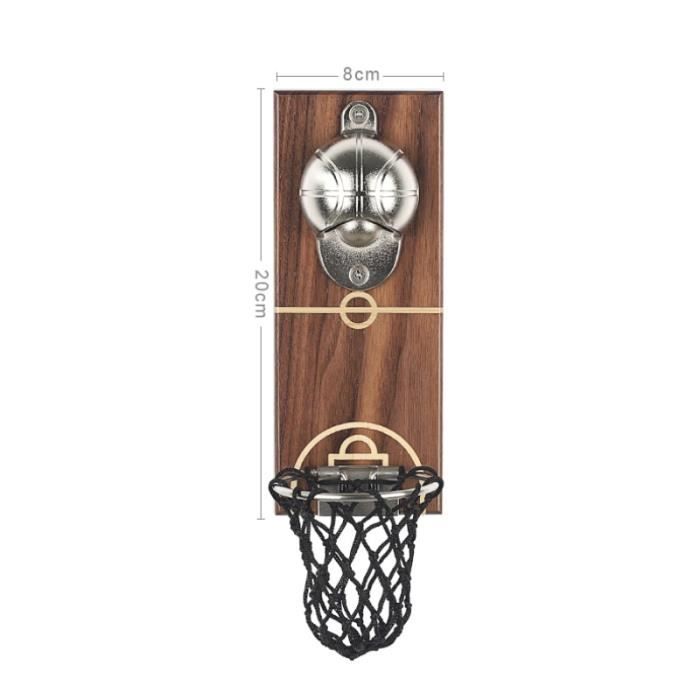 Tire-Bouchon,Ouvre bouteille de jus ouvre tir de basket ball mural avec ouvre bière magnétique cadeau outils de barre de cuisine