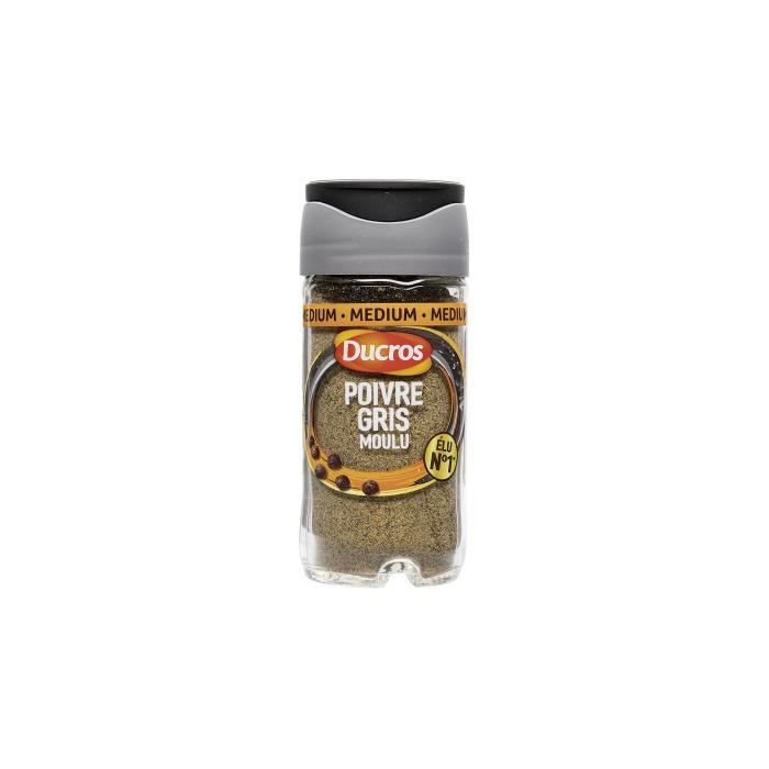 Poivre gris medium moulu 36g Ducros