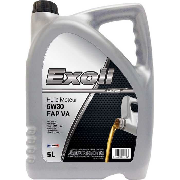 Huile moteur EXOIL 5W30 C3 special FAP 5L