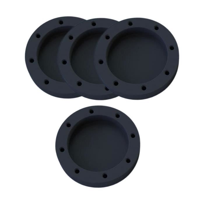 4x Tapis Anti-vibrations pour Lave-linge 1 cm