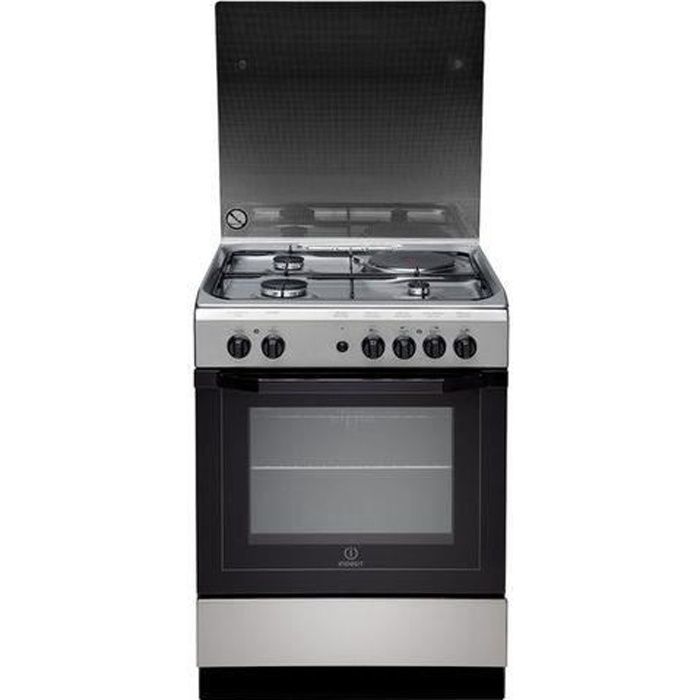 INDESIT Cuisinière Mixte Gaz-Electrique Four Ca...