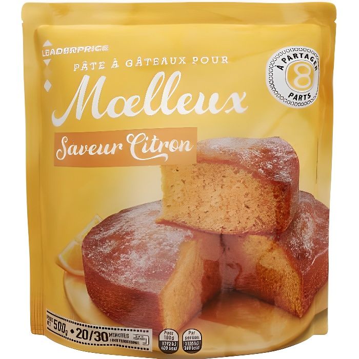 Pâte à gâteaux pour moelleux saveur citron - 500g
