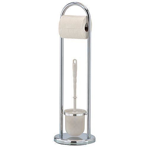 Mondex INX426-00 Serviteur WC Design Métal Chromé 19 x 19 x 64 cm