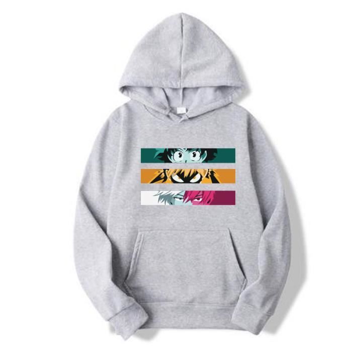 Sweats à Capuche Boku My Hero Academia Cosplay Hisoka Unisexe pour Adulte Sweat-Shirts Sweater avec Poche Kangourou
