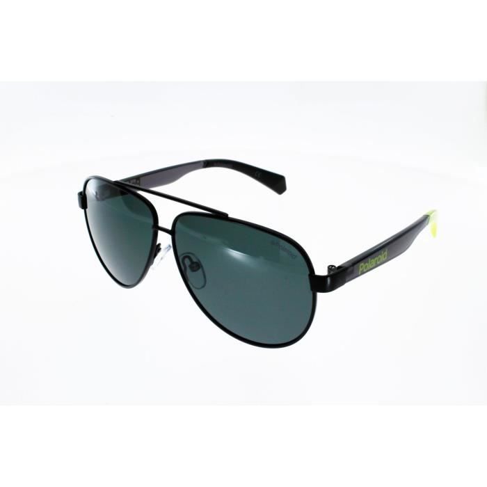 Lunettes de Soleil ado POLAROID JUNIOR PLD 8034 NOIR/JAUNE Adolescent Indice 3 Polarisé Taille 55