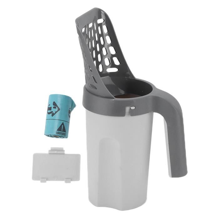 TMISHION Scooper de litière de chat Litière chat SCOPER PORTABLE PORTABLE CAT Litière Pelle de sable avec boîte de rangement