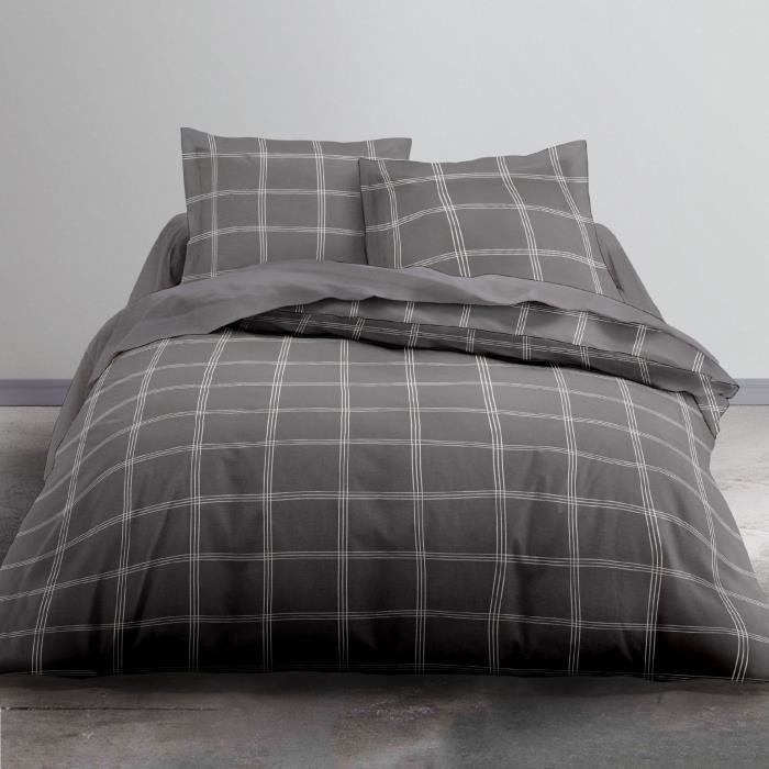 Parure de lit Today Sunshine Check 100% coton - taille:220 x 240 cm