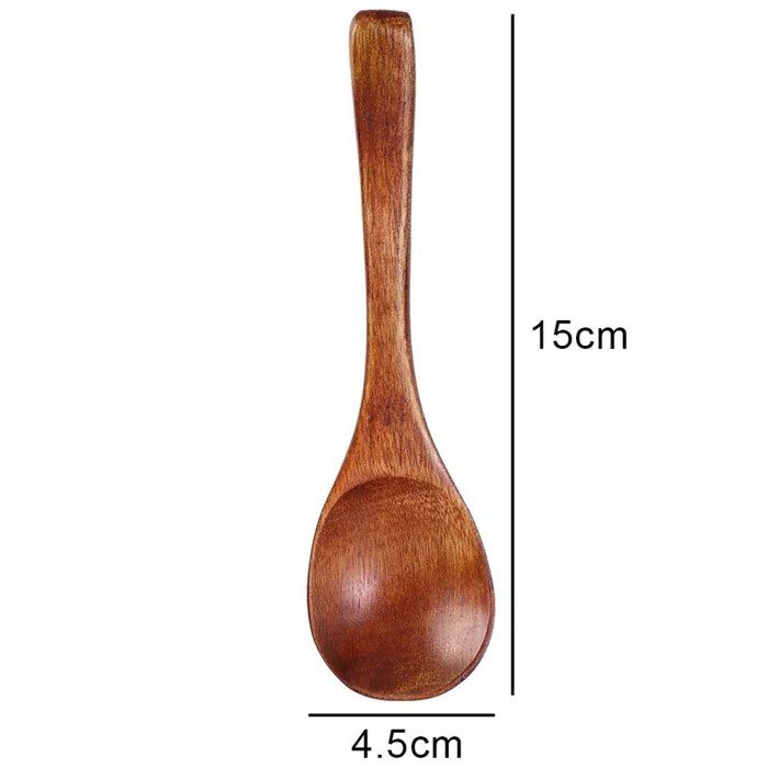 Lot De 4 Cuillères à Café à Long Manche En Bois Naturel Pour Café, Thé, Expresso, Boissons Chaudes, Thé Glacé