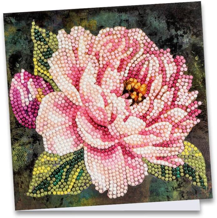 Kit Diamond Painting Carte De Vœux Colibri – 16x16 Cm – Avec Enveloppe Et Outils