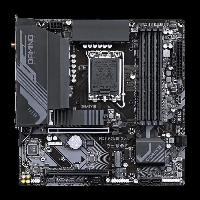 Carte mère GIGABYTE B760M GAMING X AX Intel B760 Socket LGA1700 4xDDR5 SDRAM 192GB Micro ATX Reconditionné - Gigabyte reconditionné disponible sur Cdiscount Seconde Vie