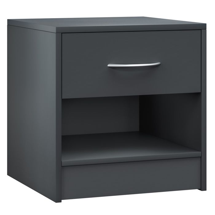 CASARIA® Table de nuit table de chevet avec tiroir Anthracite mobilier chambre à coucher 39x28x41cm table dappoint intérieur CASARIA® Table de nuit table de chevet avec tiroir Anthracite mobilier chambre à coucher 39x28x41cm table dappoint intérieur