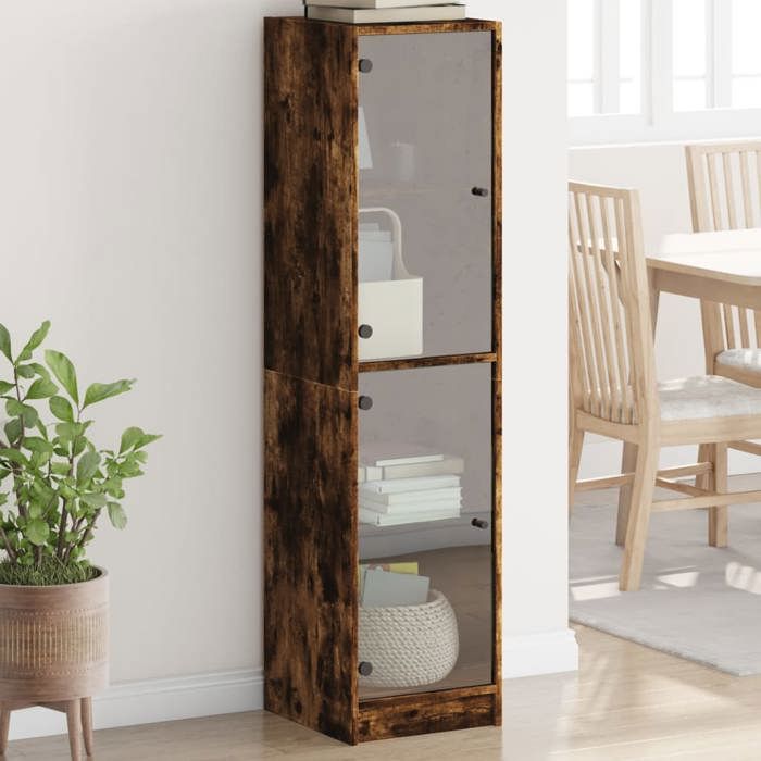 vidaXL Buffet avec Portes en Verre Armoire Latérale avec Rangement Meuble de Salon Salle de Séjour Intérieur Moderne 836438
