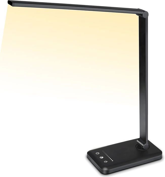 Lampe de bureau - YYV - LED - 5 modes déclairage - 10 niveaux de luminosité - Commande tactile