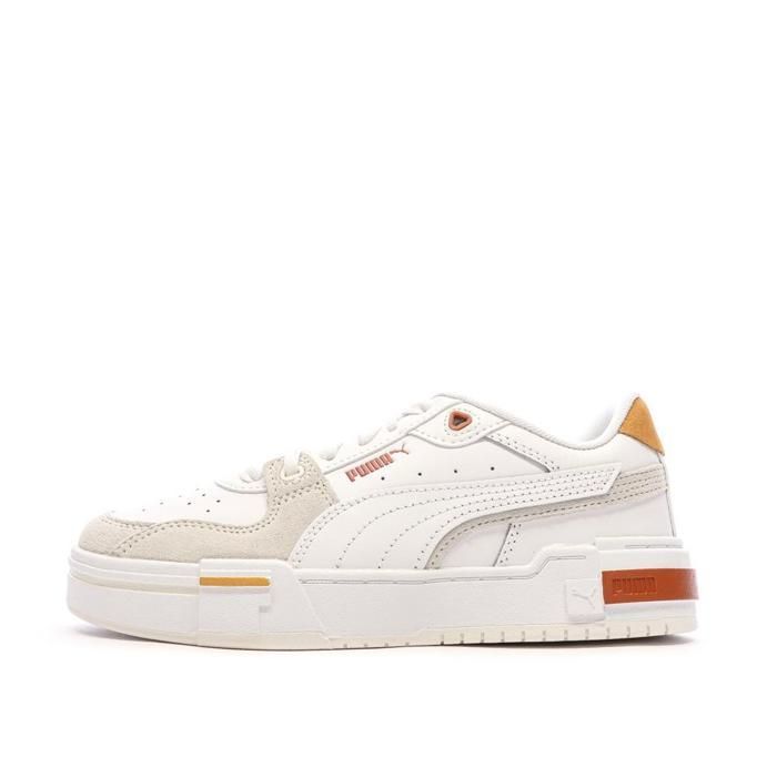 Puma Baskets Blanches/Beige Fille Puma Ca Pro Glitch