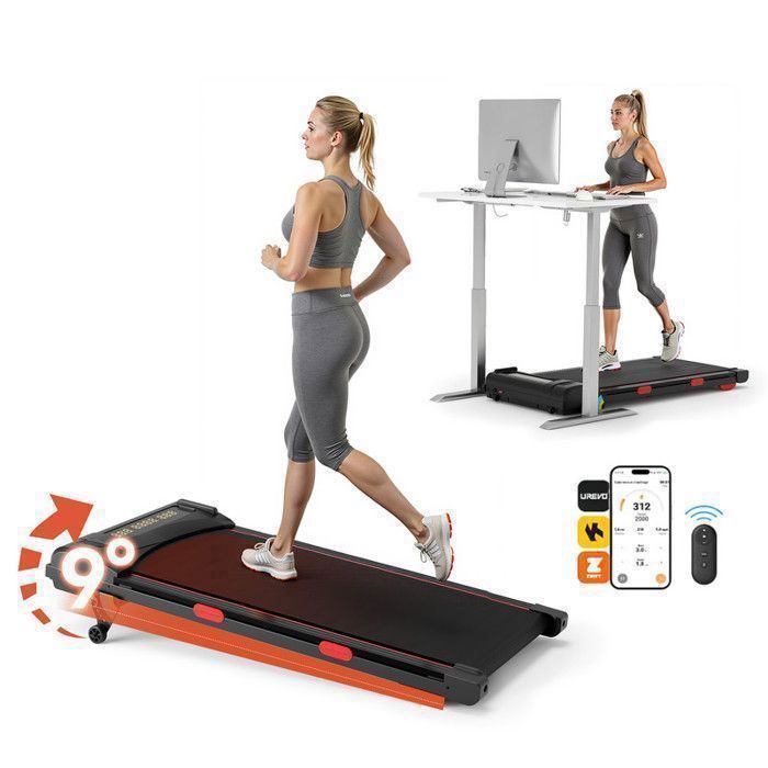 Tapis De Course électrique Pliant Sans Installation – 1 à 6 Km/h – Écran LED – Marche à Domicile