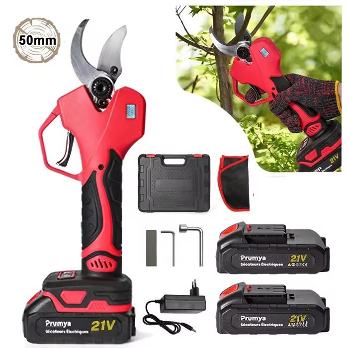 Sécateur électrique sans balais outil de jardin sécateur ciseaux de jardin arbre fruitier compatible Makita 21V 1000W 50mm