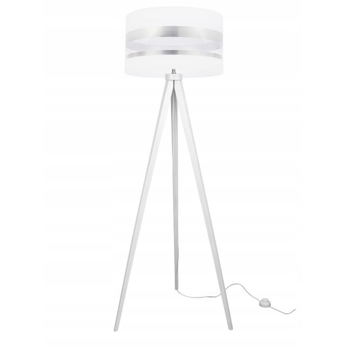 Lampadaire Trépied - Light-Home - INTENSE Chrome - Bois - Abat-jour Tissu Lampadaire Trépied - Light-Home - INTENSE Chrome - Bois - Abat-jour Tissu
