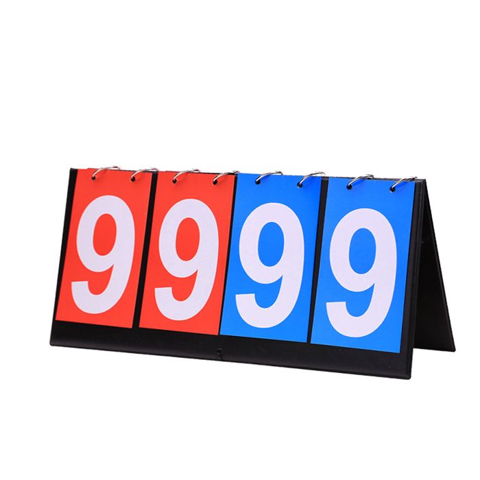 Tableau De Score à Rabat Double Face – 4 Chiffres, 0-31 Points, 1 à 7 Tours – Portable, Imperméable – Pour Sport, Jeux Et Compètes