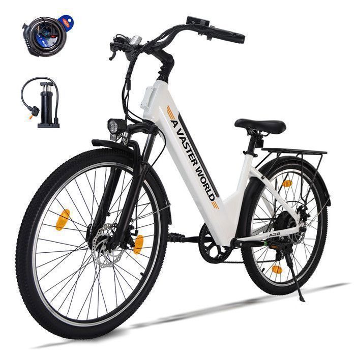 AVDLEU Vélo Électrique 26" Moteur 250W Batterie 48V/10.4Ah 25 km/h — free download