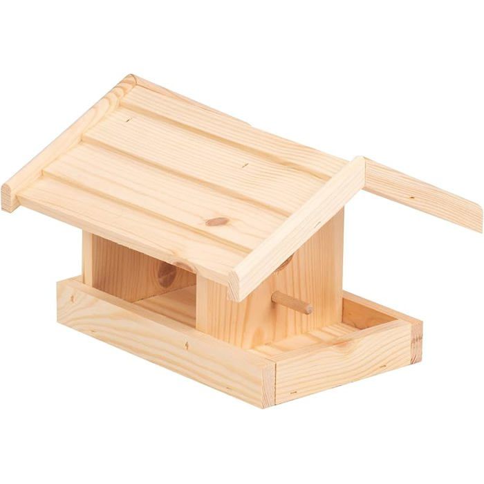 Mangeoire à oiseaux en bois simple pour extérieur MANGEOIRE Cdiscount — free download