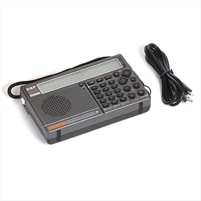 -757 Radio Pleine Bande AM/FM/SW UHF/VHF/Airband Bluetooth TF Card Play APP Télécommande Lumière Orange