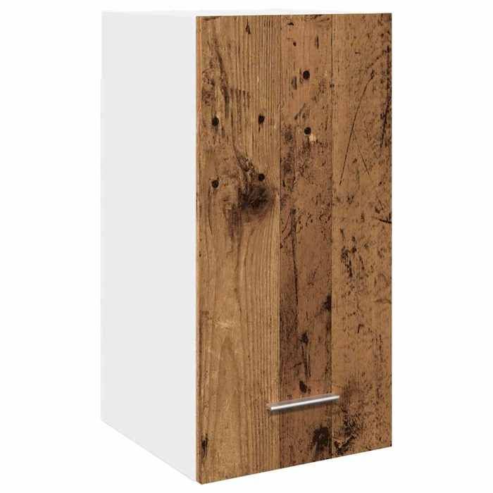 Armoire suspendue - GKO - Bois ancien - Bois dingénierie - 30x31x60 cm - Capacité 60 kg - Gamme Lyon