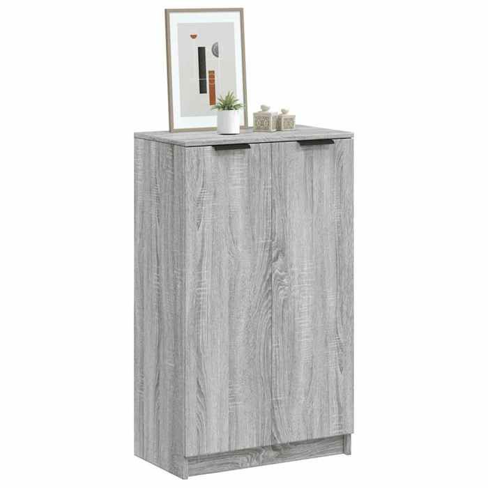 SALE 2026 Armoire dangle Gris - Meuble à chaussures Sonoma gris 59x35x100cm - bois dingénierie PRO398392106