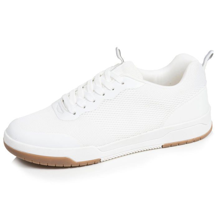 Isotoner Isotoner Baskets confortable résistante semelle à mémoire forme et facile à enfiler blanc homme