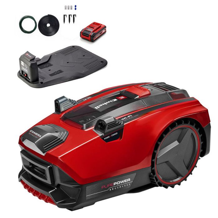 Robot tondeuse sans fil FREELEXO CAM PLUS 550 Jusqu?à 550 m² Caméra intelligente Power X Change