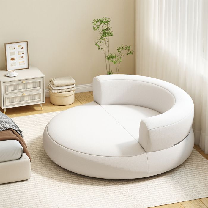 Canapé Gonflable Rond COSTWAY Housse Amovible Accoudoirs Larges Surface Généreuse 160 x 164 x 61 5 cm (L x l x H) Blanc Canapé Gonflable Rond COSTWAY Housse Amovible Accoudoirs Larges Surface Généreuse 160 x 164 x 61 5 cm (L x l x H) Blanc