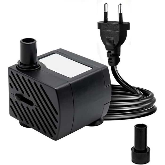 Mini pompe submersible ultra silencieuse avec câble dalimentation de 13 m avec 1 buse pour fontaine aquarium jardin dét