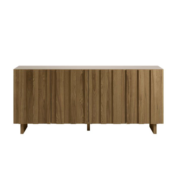 PERLA - Buffet 180cm en MDF Chêne foncé PERLA - Buffet 180cm en MDF Chêne foncé